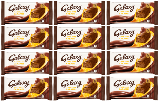 12 x Mcvities Galaxy Caramel Cake Bar 5Pk 130Gm