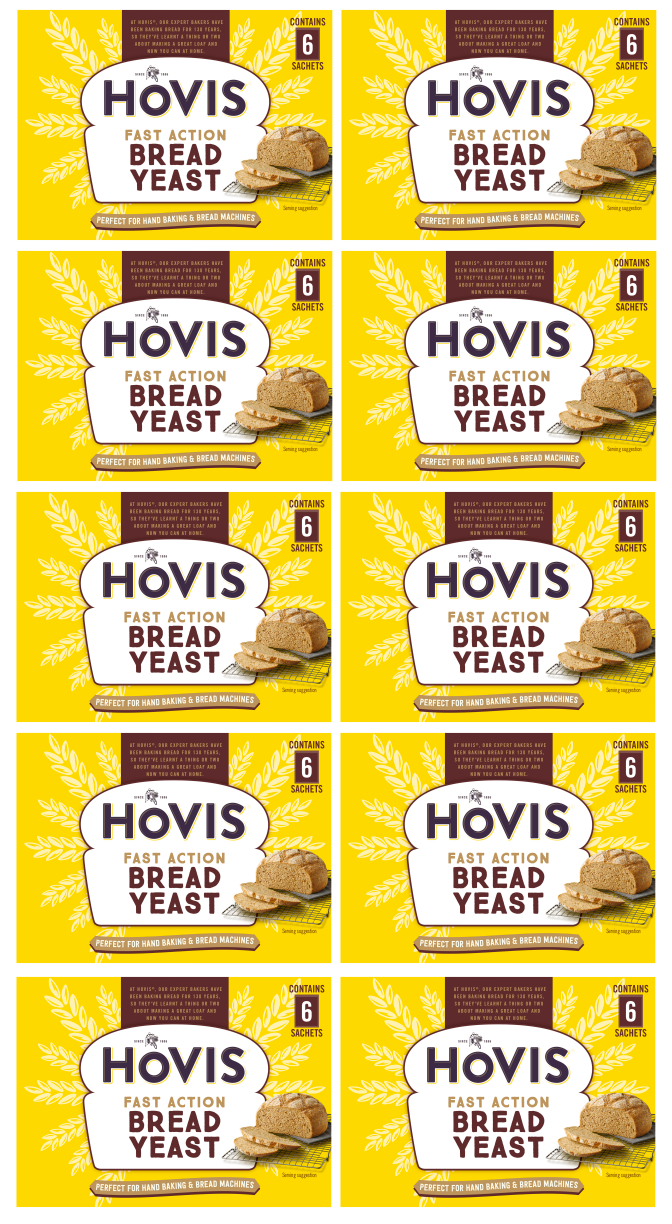 10 x Hovis Yeast 42Gm