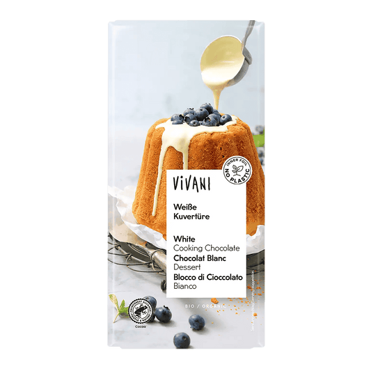 10 x Vivani White cooking chocolate - 200g