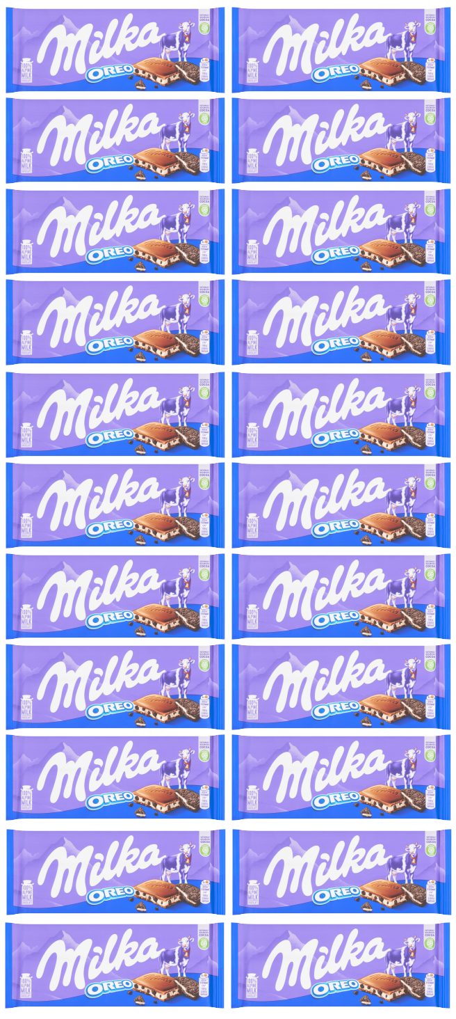 22 X Milka With Oreo Cookies Large Bar 100GM