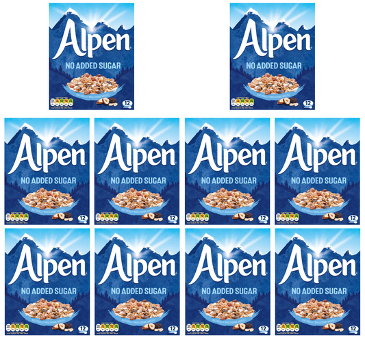 10 x Alpen No Added Sugar 550Gm