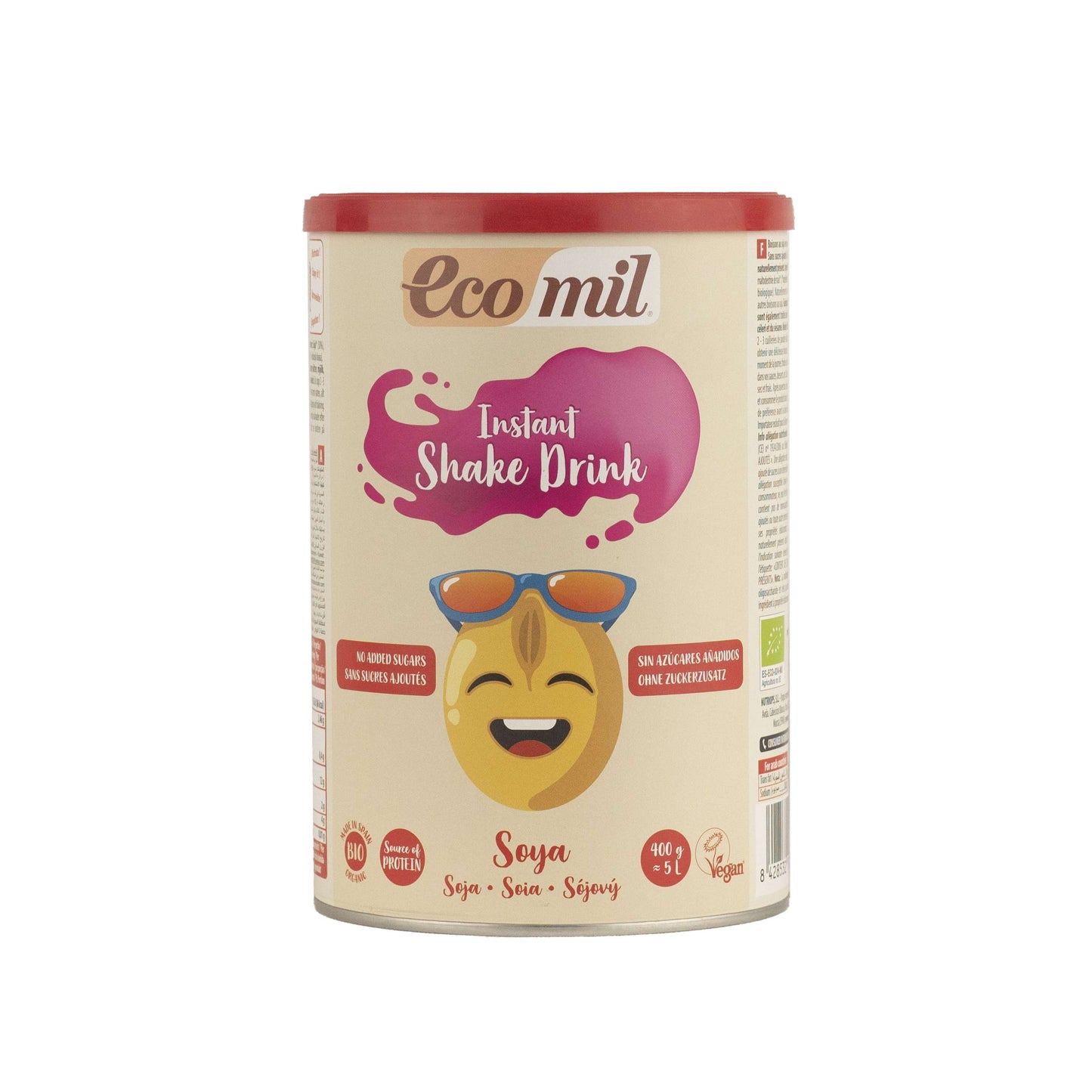 Ecomil Soya drink no added sugars Instant  Bio - 400g