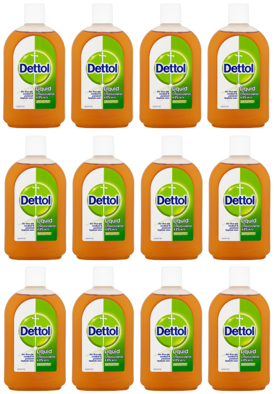 12 x Dettol Liquid - 500Ml