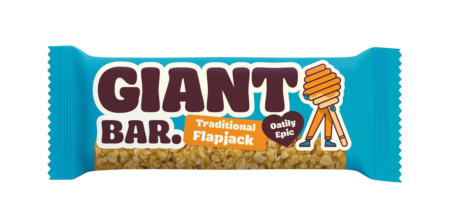 20 x Ma Baker Giant Bar Traditional Flapjack - 90g