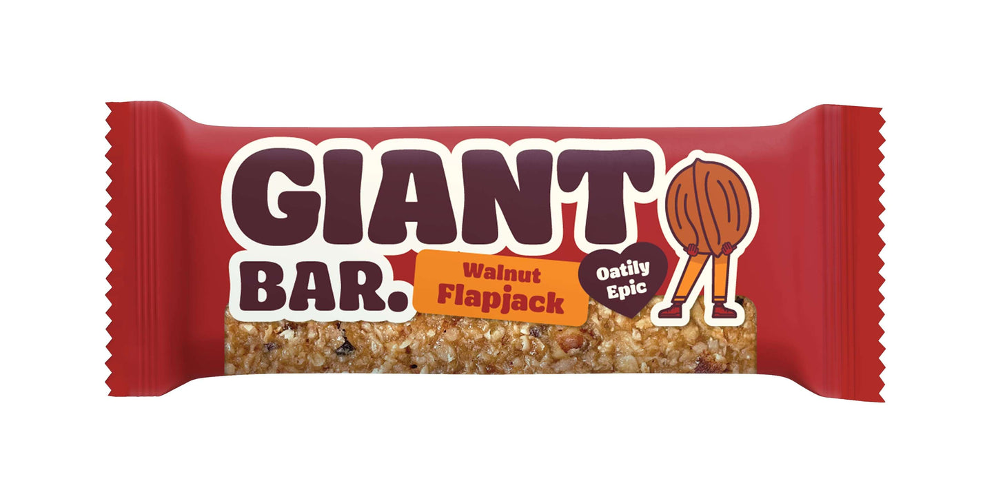 20 x Ma Baker Giant Bar Walnut Flapjack - 90g