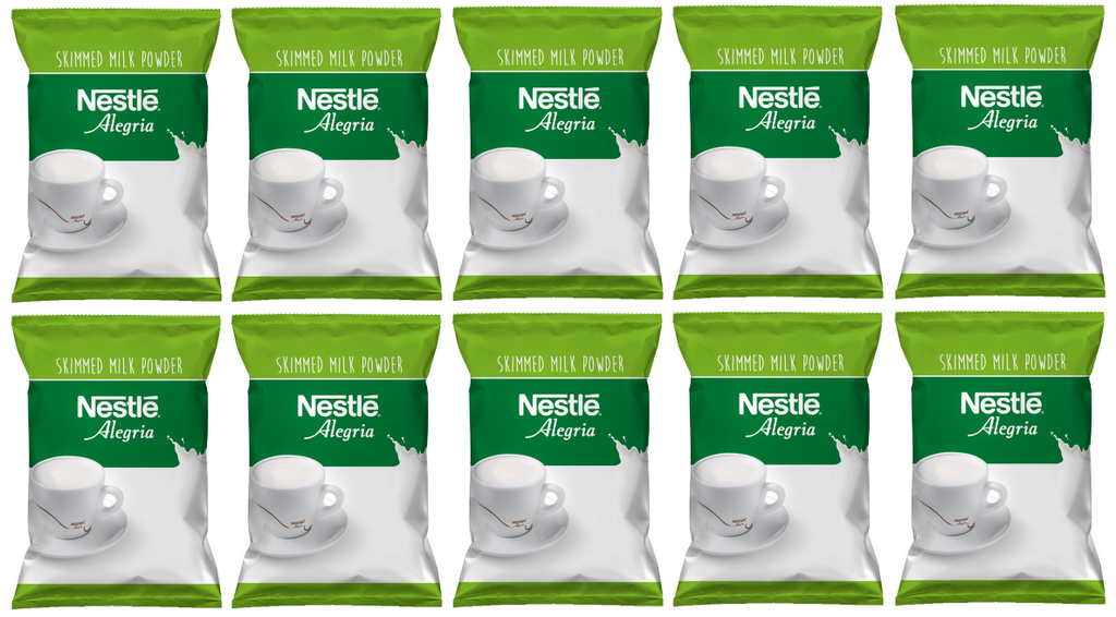 10 x Nescafe Alegria Skimmed Milk Powder - 500G