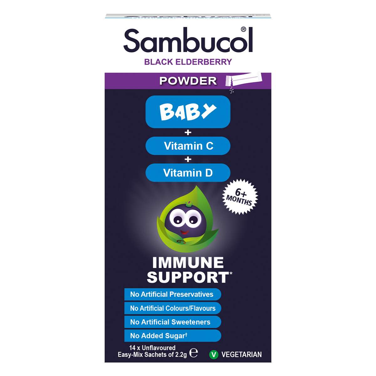 Sambucol  Baby Powder - 14pc