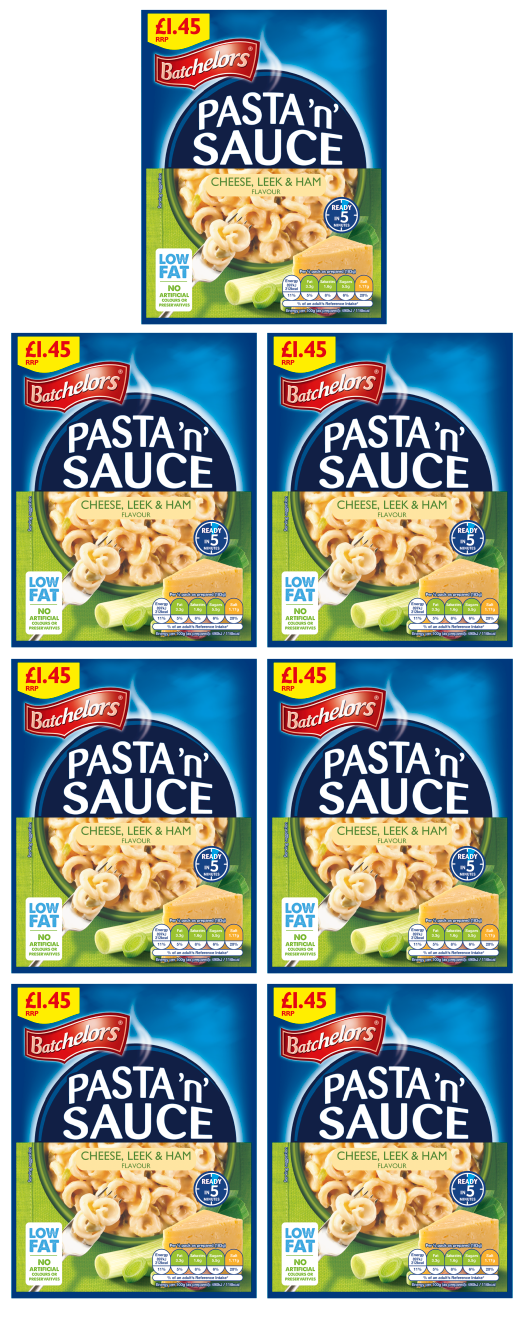 7 x Pasta & Sauce Cheese Leek & Ham - 99GM