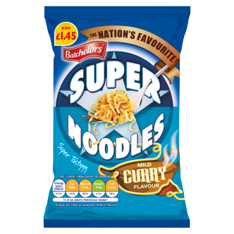 8 x Batchelors Super Noodles Mild Curry 90GM