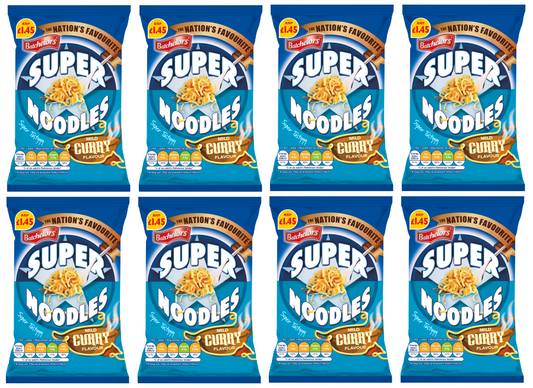 8 x Batchelors Super Noodles Mild Curry 90GM