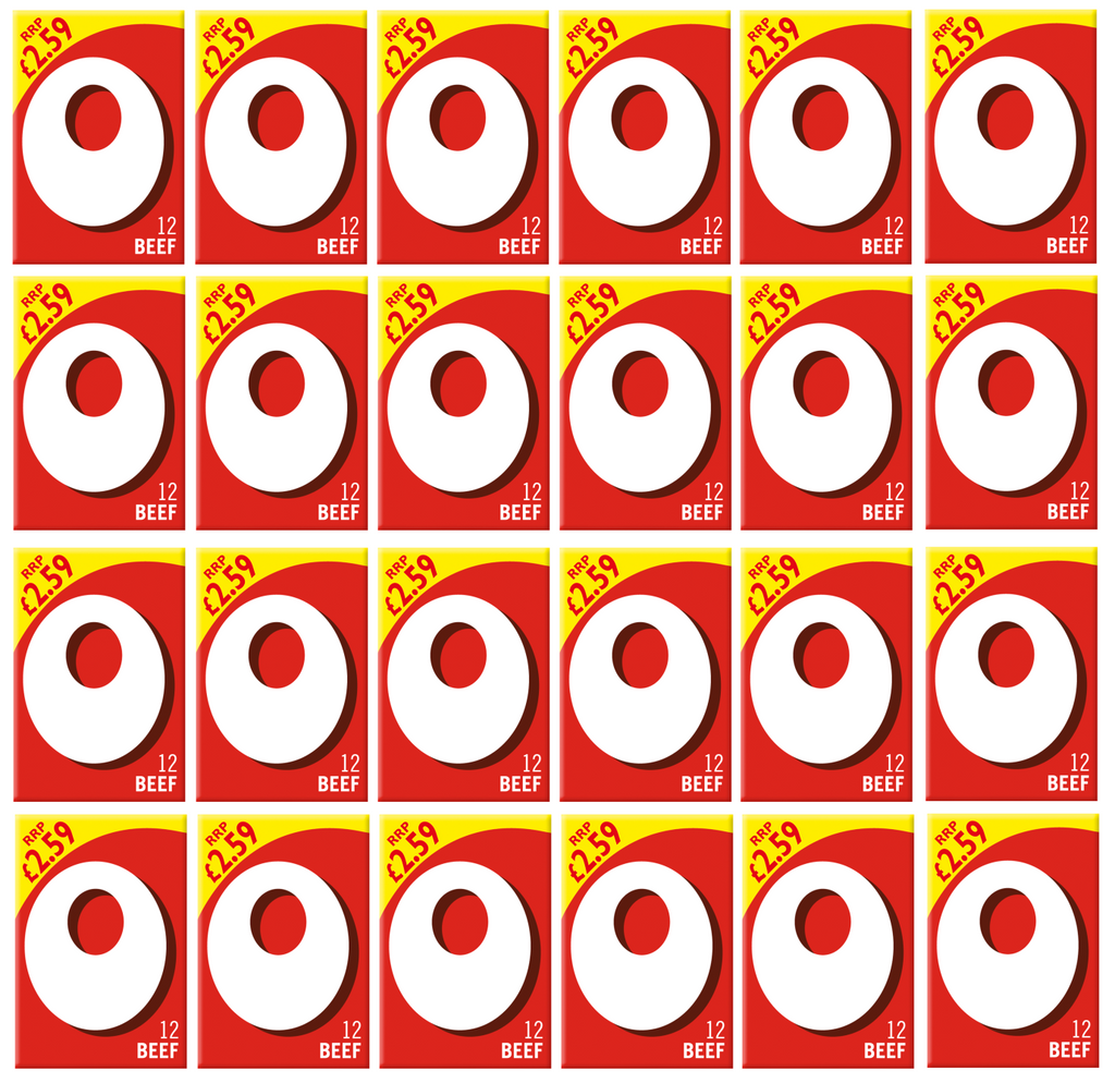 24 x Oxo Cubes Beef 12'S - 71G