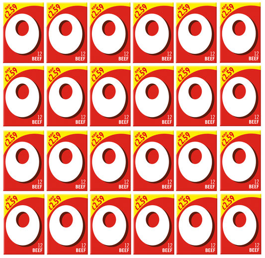 24 x Oxo Cubes Beef 12'S - 71G