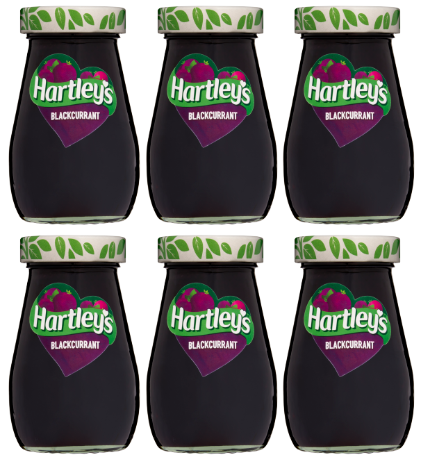 6 x Hartleys Best Blackcurrant Jam - 340G