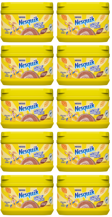 10 X Nesquik Chocolate Milkshake 300G