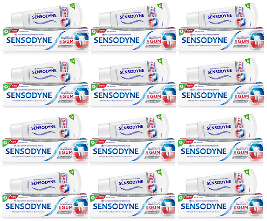 12 x Sensodyne Sensitivity & Gum Whitening - 75ML