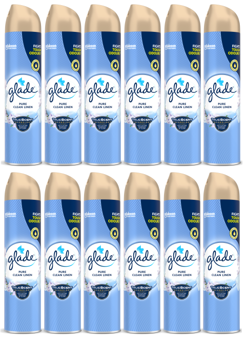 12 x Glade Air Pure Clean Linen - 300ML