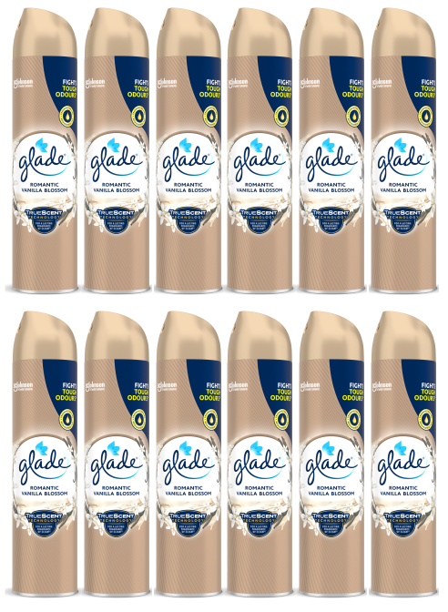 12 x Glade Air Sheer Vanilla Blossom - 300ML
