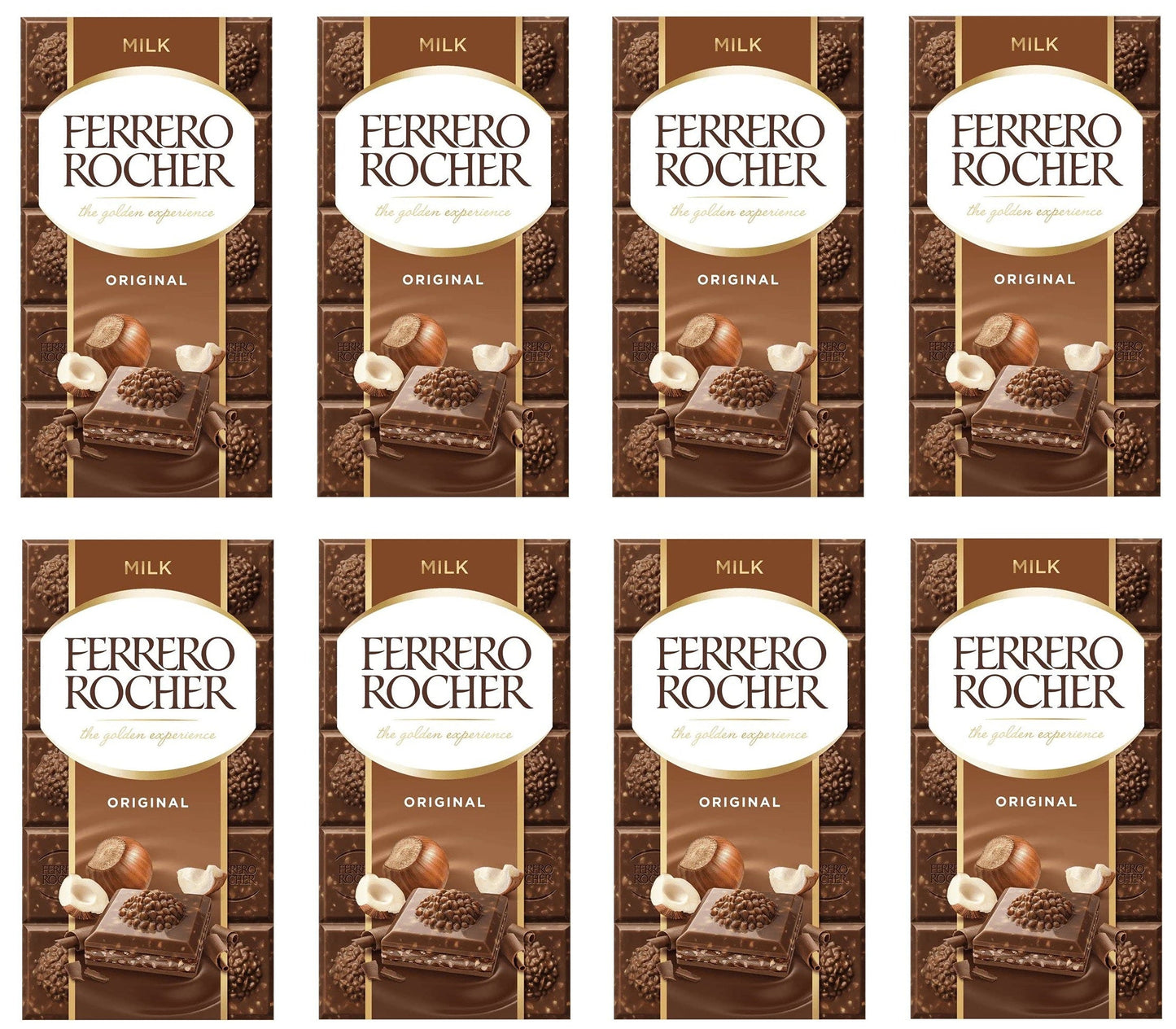 8 x Ferrero Rocher Milk Original Large Bar 90GM