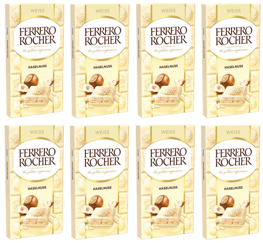 8 x Ferrero Rocher White Large Bar - 90GM
