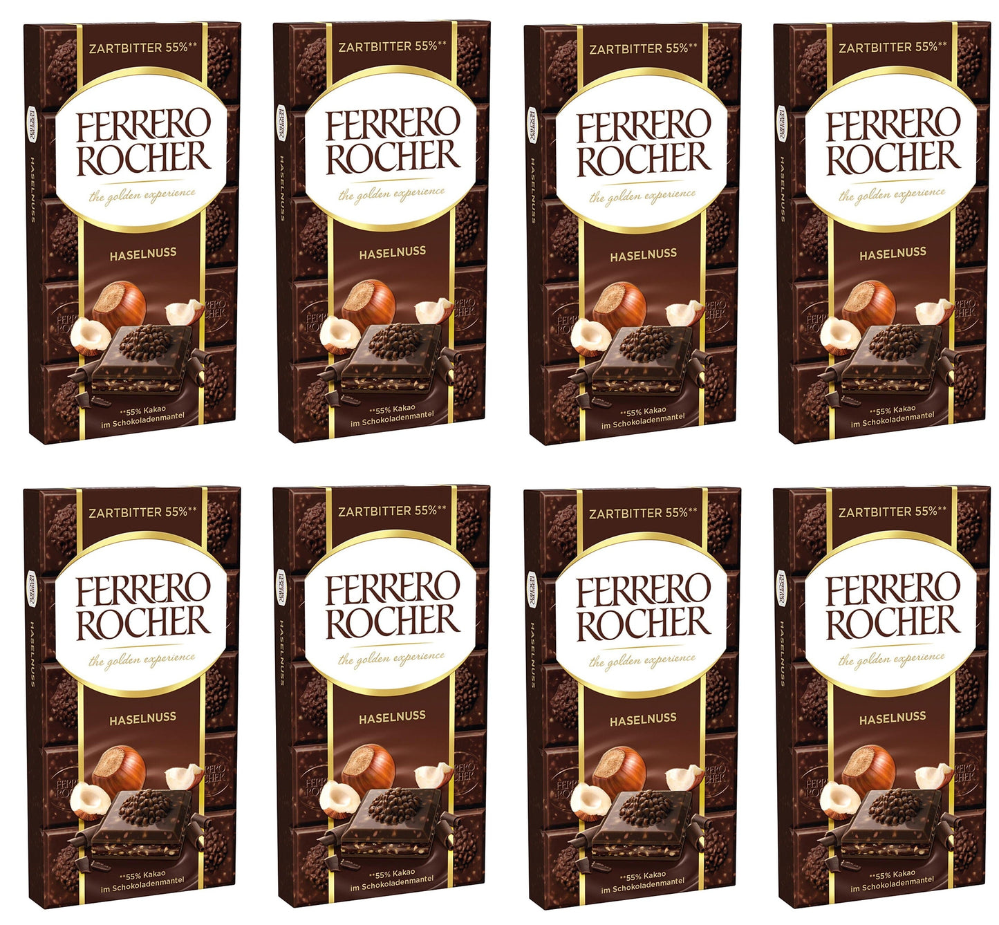 8 x Ferrero Rocher Dark Large Bar - 90GM