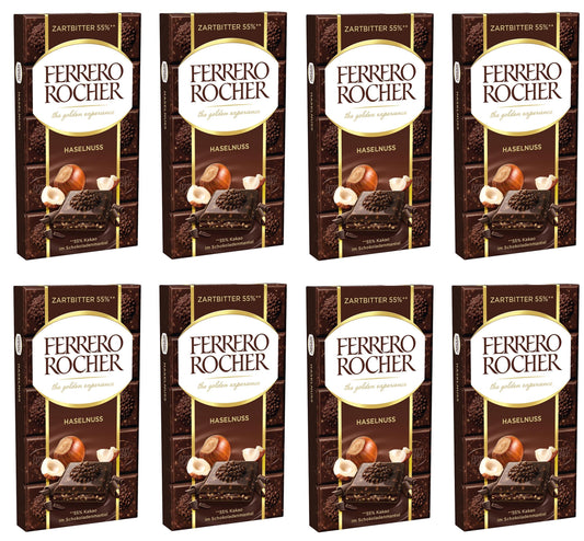 8 x Ferrero Rocher Dark Large Bar - 90GM