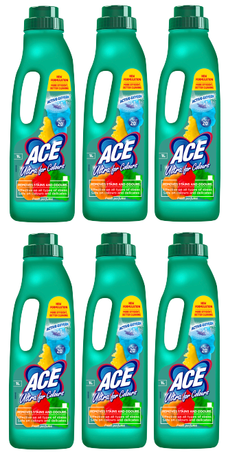 6 x Ace Ultra For Colours  - 1LITRE