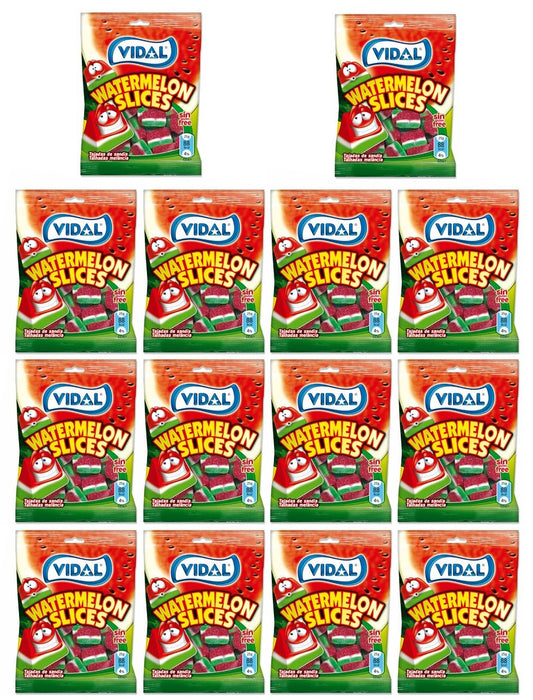 14 x Vidal Watermelon Slices Bag 100Gm