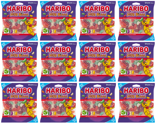 12 x Haribo Jelly Beans 140Gm