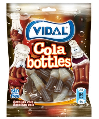 14 x Vidal Vidal Cola Bottles Bag 100Gm