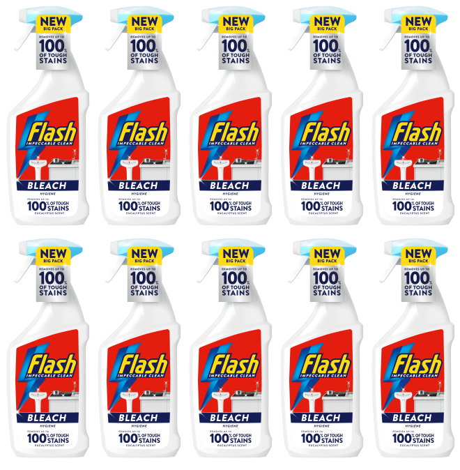 10 x Flash Spray Bleach  - 800ML