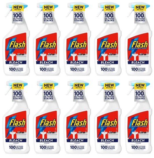 10 x Flash Spray Bleach  - 800ML
