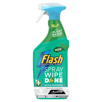 10 x Flash Spray Wipe Done Apple Blossom  - 800ML