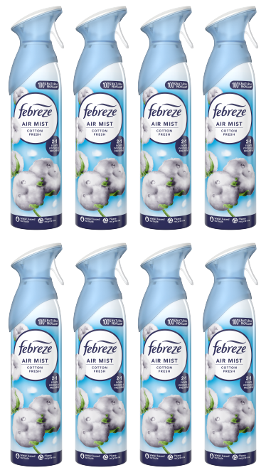 8 x Febreze Air Cotton  - 185ML