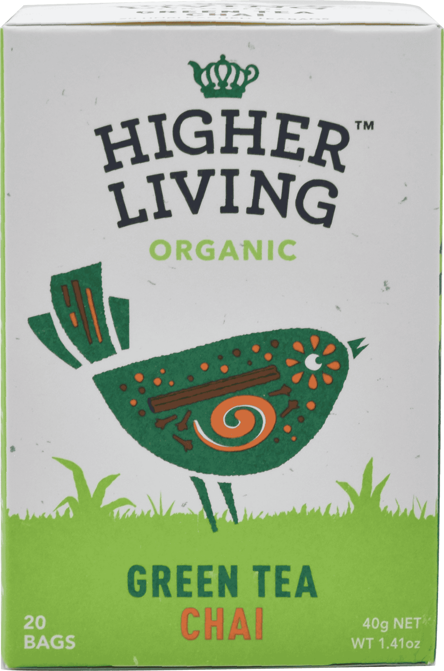 4 x Higher Living Green Tea Chai - 20g