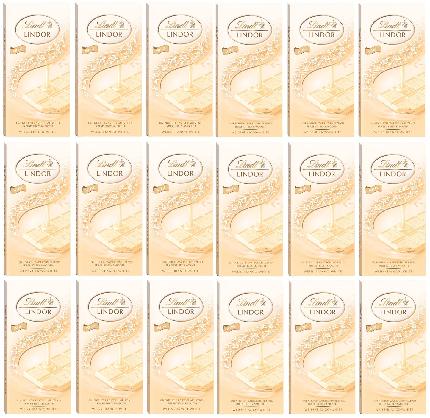 18 x Lindor White Bar - 100GM