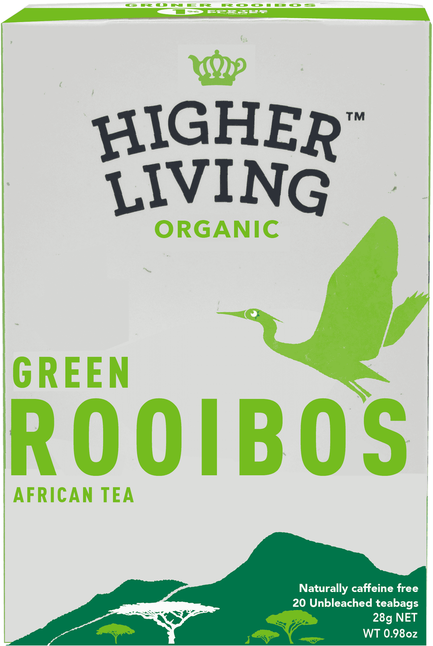 4 x Higher Living Green Rooibos - 20g