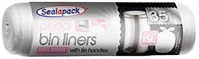 20 X Sealapack Pedal Bin Liners 15 Litre 35 Pack