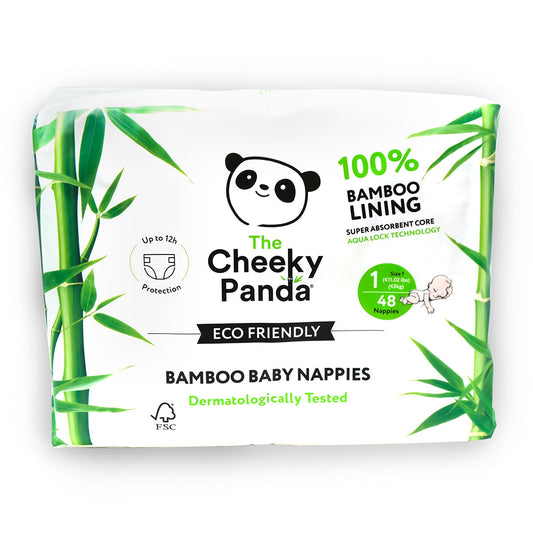 The Cheeky Panda Nappies Size 1 - 48pc