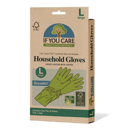 If You Care FSC Cert Fair Rubber Latex Gloves Large - 1pc