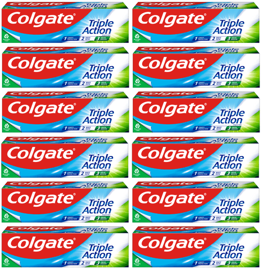 12 x Colgate Toothpaste Triple Action - 75Ml