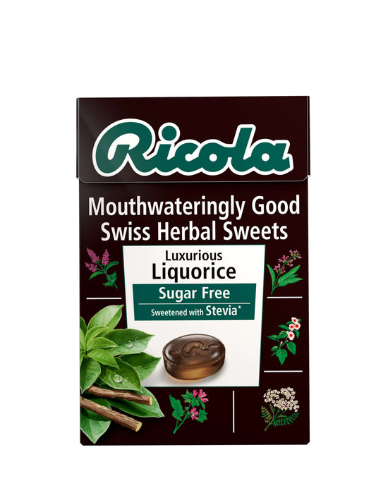 20 x Ricola Liquorice Sugar Free Box - 45g