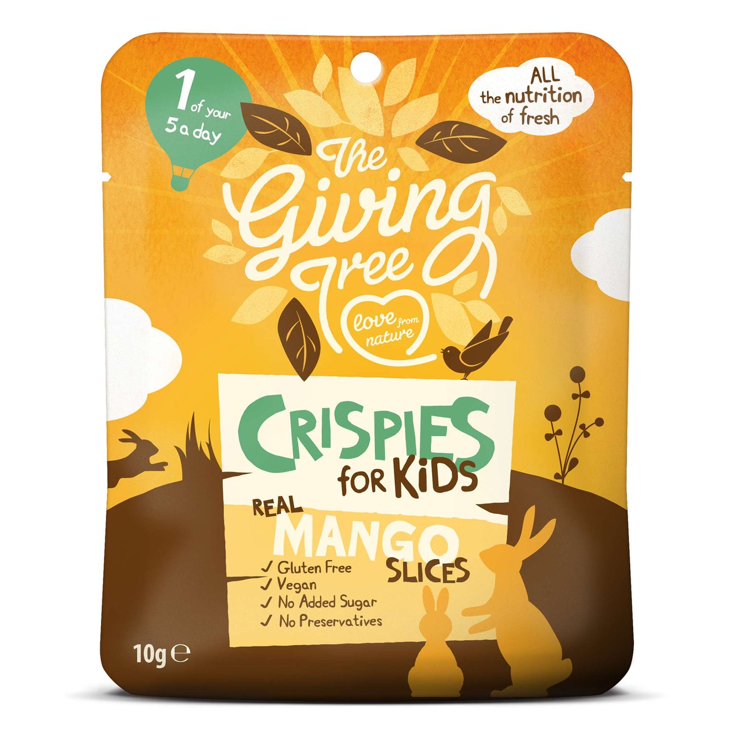 12 x Giving Tree Mango Crispies for Kids - 10g