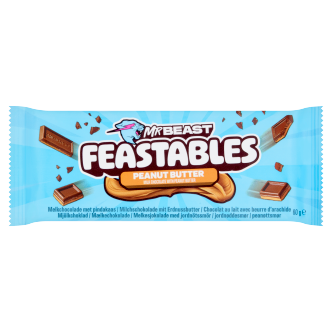 10 x Mr Beast Feastables Peanut Butter Chocolate  - 60GM