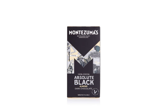 12 x Montezuma Absolute Black with Almonds  - 90g