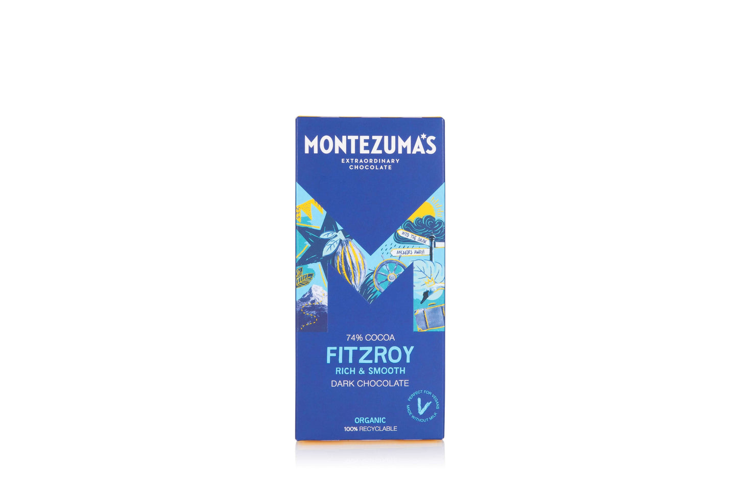 12 x Montezuma FitzRoy - Dark 74% - 90g