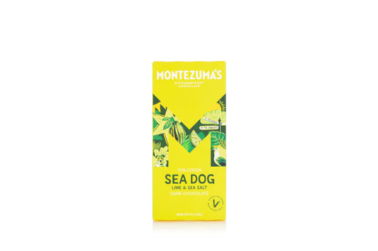 12 x Montezuma Sea Dog - Dark with Lime & Sea Salt - 90g