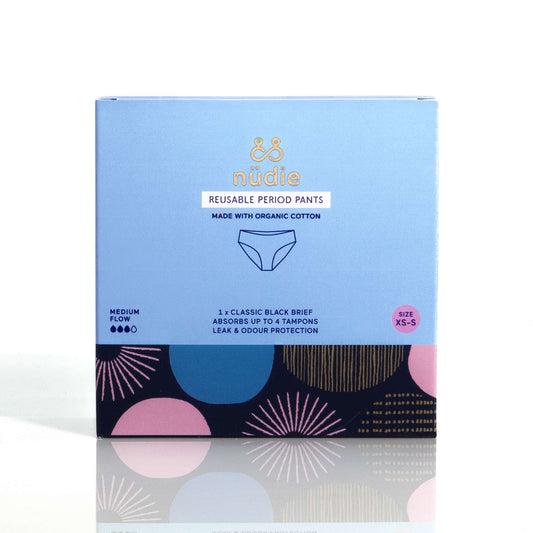 &Sisters Org Cotton Period Pants Black Size XS / S  - 1pc