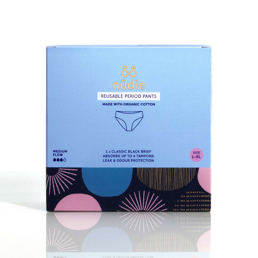 &Sisters Org Cotton Period Pants Black Size L / XL - 1pc