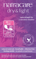 Natracare Dry & Light Inco Slim Pads - 20pc