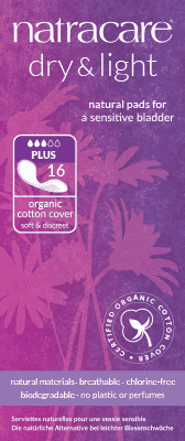 Natracare Dry & Light Inco Plus Pads - 16pc